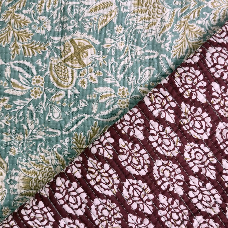 Matelassé imprimé indien - Marseille Textiles