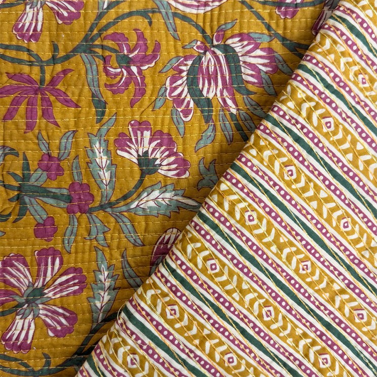 Matelassé imprimé indien - Marseille Textiles