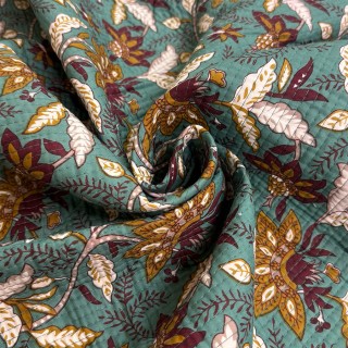 Matelassé imprimé indien - Marseille Textiles