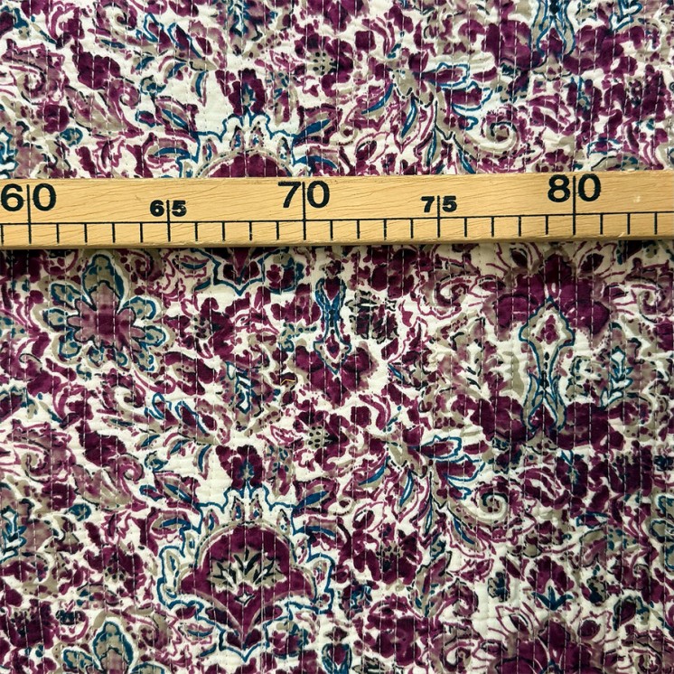 Matelassé imprimé indien - Marseille Textiles