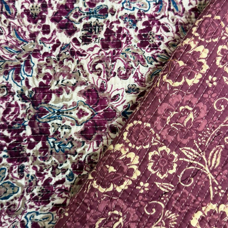 Matelassé imprimé indien - Marseille Textiles