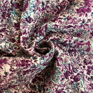 Matelassé imprimé indien - Marseille Textiles