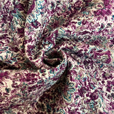 Matelassé imprimé indien - Marseille Textiles