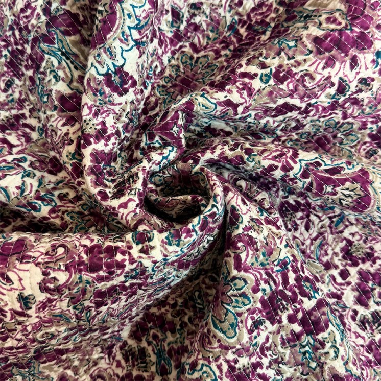 Matelassé imprimé indien - Marseille Textiles