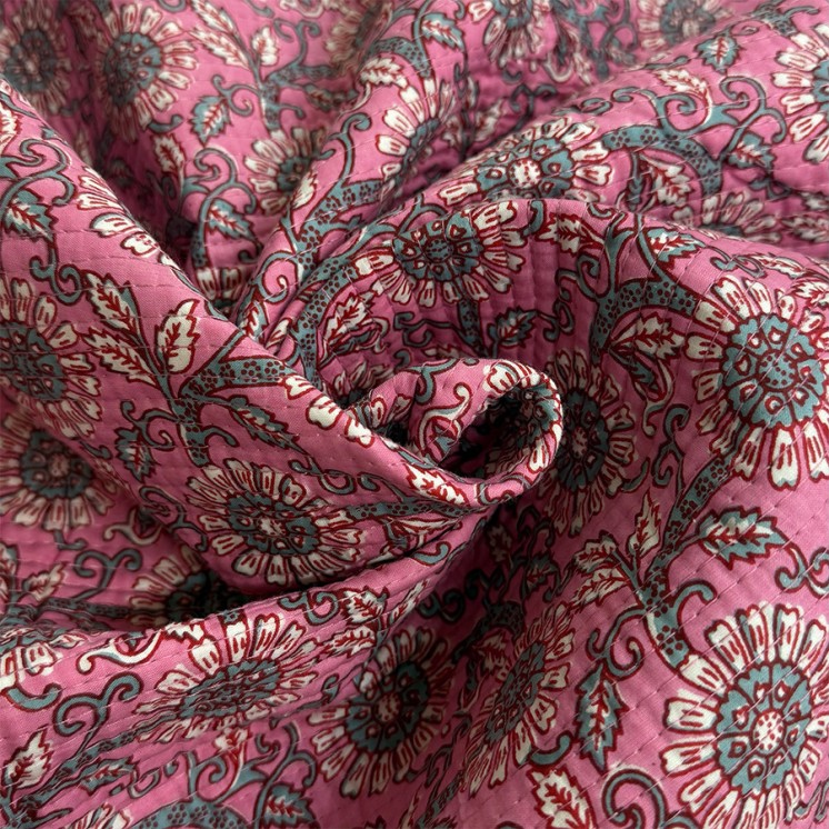 Matelassé imprimé indien - Marseille Textiles