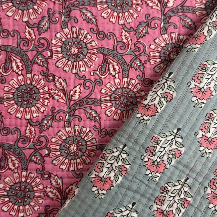 Matelassé imprimé indien - Marseille Textiles