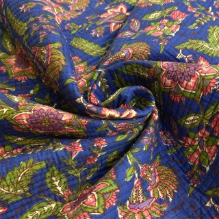 Matelassé imprimé indien - Marseille Textiles