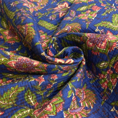Matelassé imprimé indien - Marseille Textiles