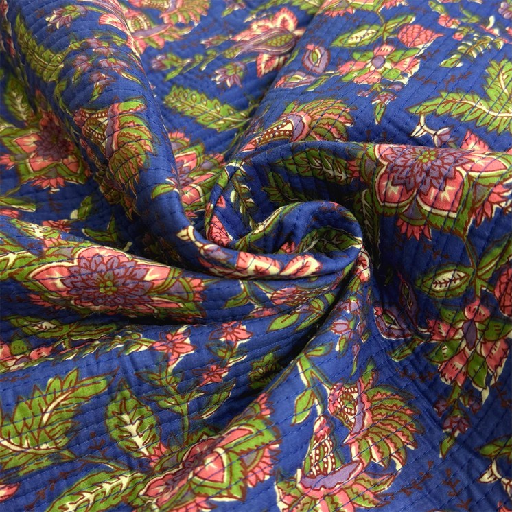 Matelassé imprimé indien - Marseille Textiles