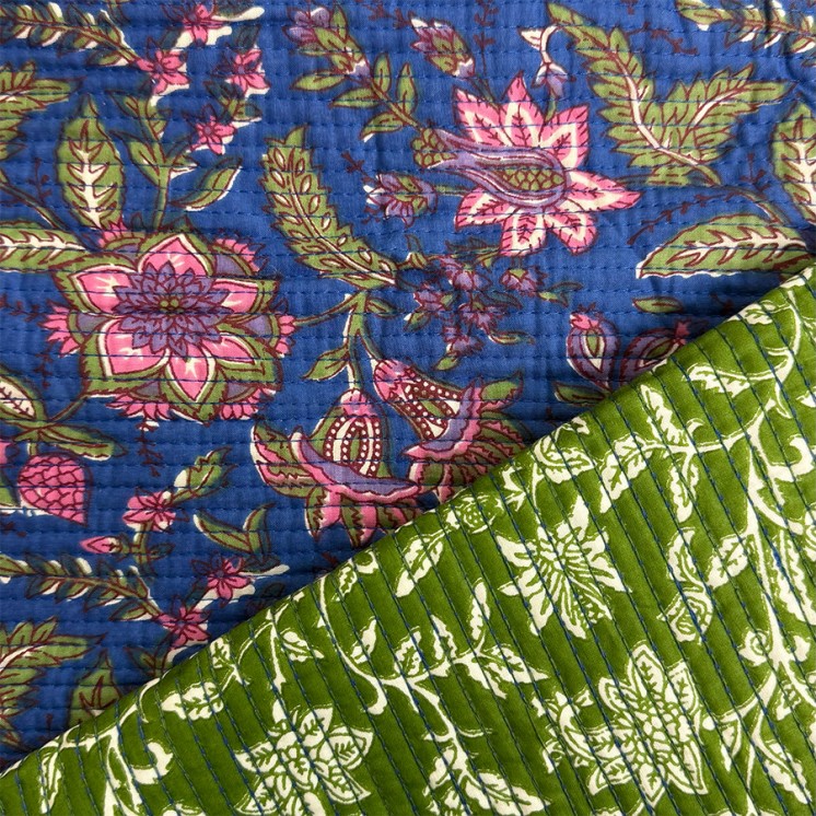 Matelassé imprimé indien - Marseille Textiles