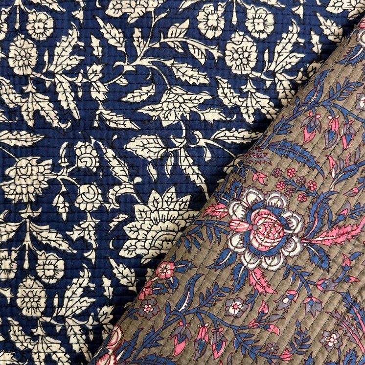 Matelassé imprimé indien - Marseille Textiles