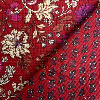 Matelassé imprimé indien - Marseille Textiles