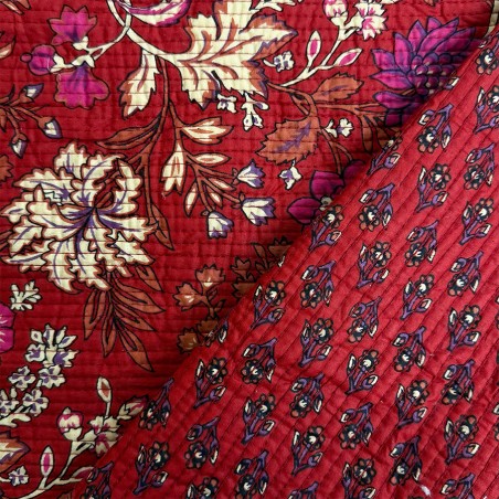 Matelassé imprimé indien - Marseille Textiles