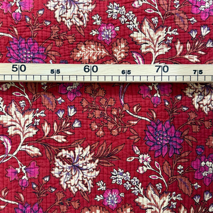 Matelassé imprimé indien - Marseille Textiles