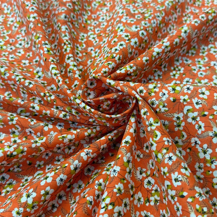 Coton Cretonne Fleuri - Marseille Textiles