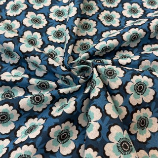 Coton Cretonne Fleuri - Marseille Textiles