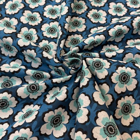 Coton Cretonne Fleuri - Marseille Textiles