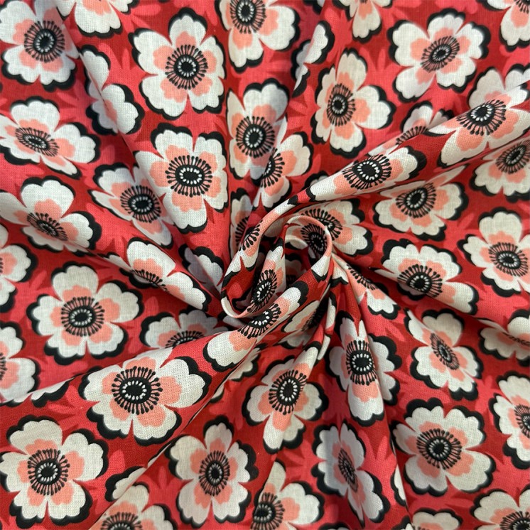 Coton Cretonne Fleuri - Marseille Textiles