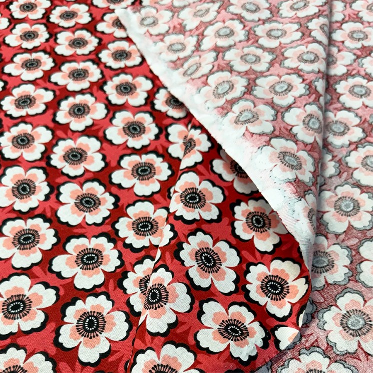 Coton Cretonne Fleuri - Marseille Textiles