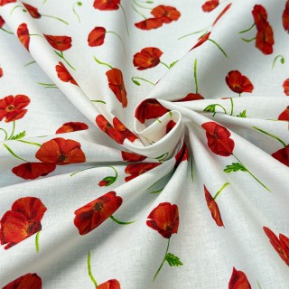 Coton Cretonne Fleuri - Marseille Textiles