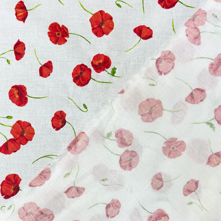 Coton Cretonne Fleuri - Marseille Textiles