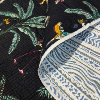 Matelassé imprimé indien - Marseille Textiles