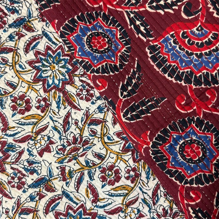 Matelassé imprimé indien - Marseille Textiles