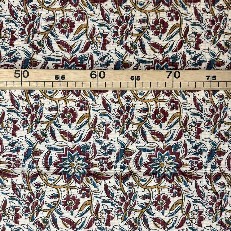 Matelassé imprimé indien - Marseille Textiles