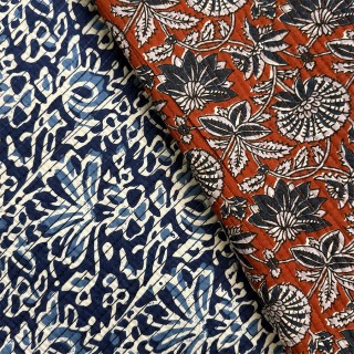 Matelassé imprimé indien - Marseille Textiles