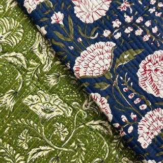 Matelassé imprimé indien - Marseille Textiles