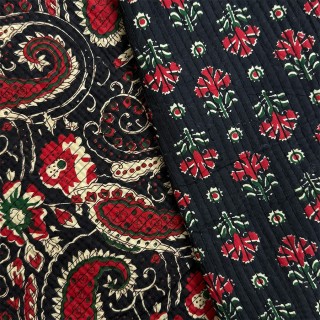 Matelassé imprimé indien - Marseille Textiles