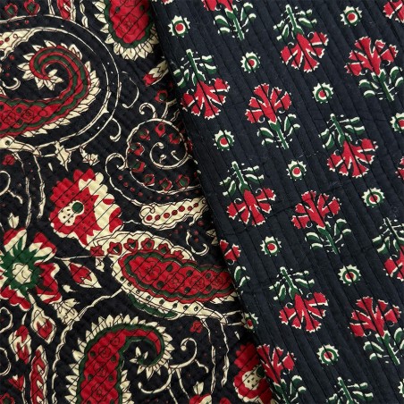 Matelassé imprimé indien - Marseille Textiles