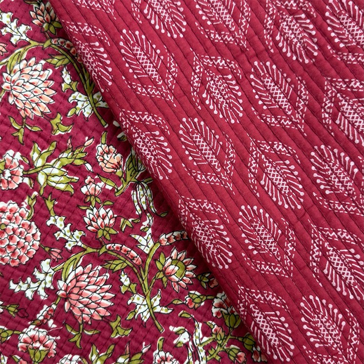 Matelassé imprimé indien - Marseille Textiles