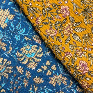Matelassé imprimé indien - Marseille Textiles