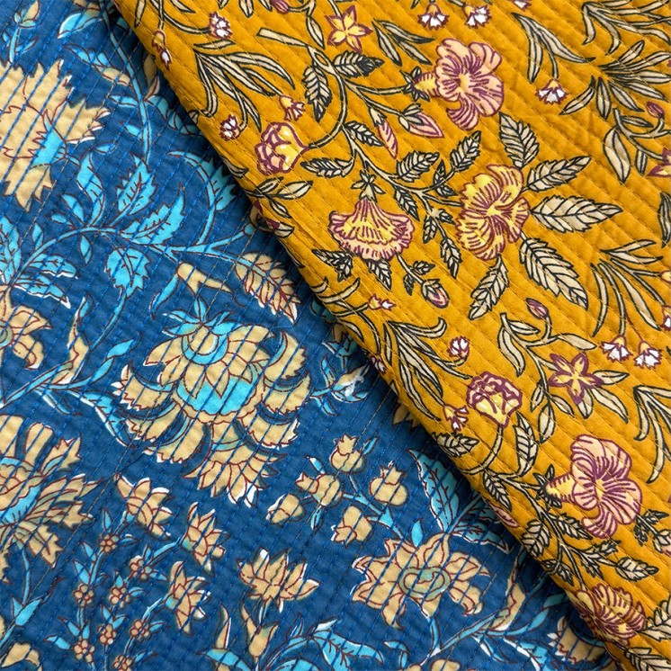 Matelassé imprimé indien - Marseille Textiles