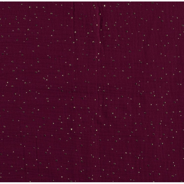 Double Gaze Pailletée Or , Marseille textiles .