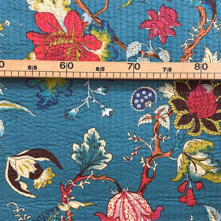 Matelassé imprimé indien - Marseille Textiles