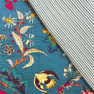 Matelassé imprimé indien - Marseille Textiles