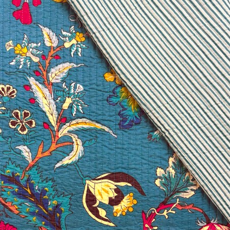Matelassé imprimé indien - Marseille Textiles