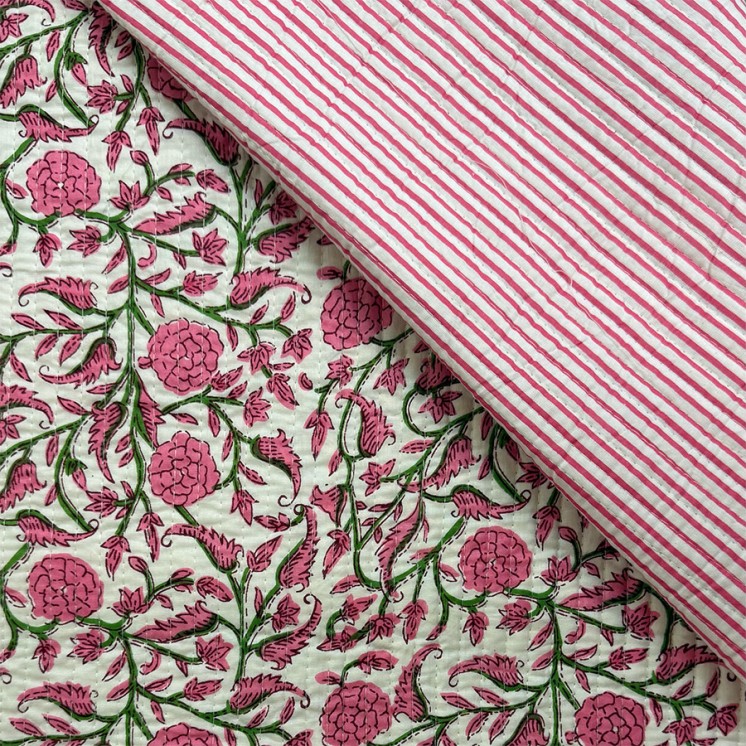 Matelassé imprimé indien - Marseille Textiles