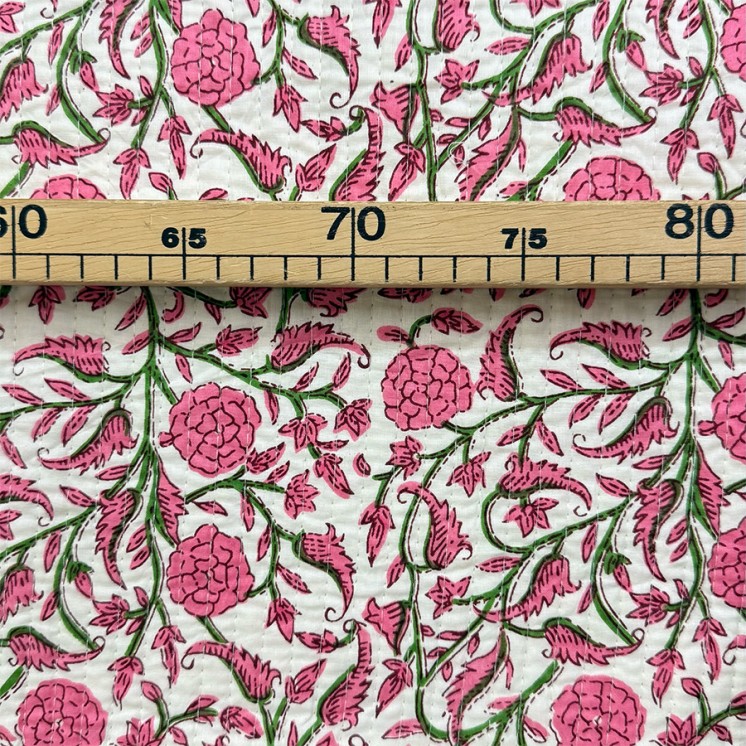 Matelassé imprimé indien - Marseille Textiles