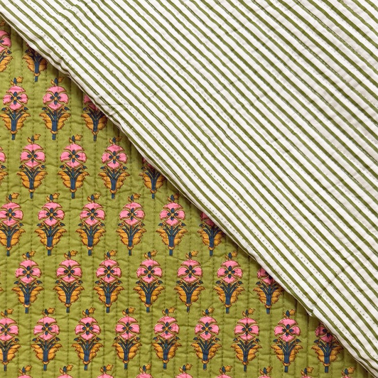 Matelassé imprimé indien - Marseille Textiles