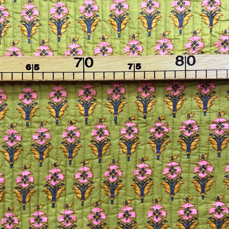 Matelassé imprimé indien - Marseille Textiles