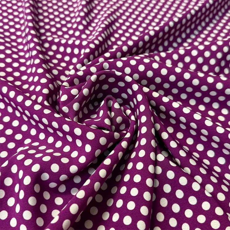 Crêpe Koshibo à pois - Marseille Textiles
