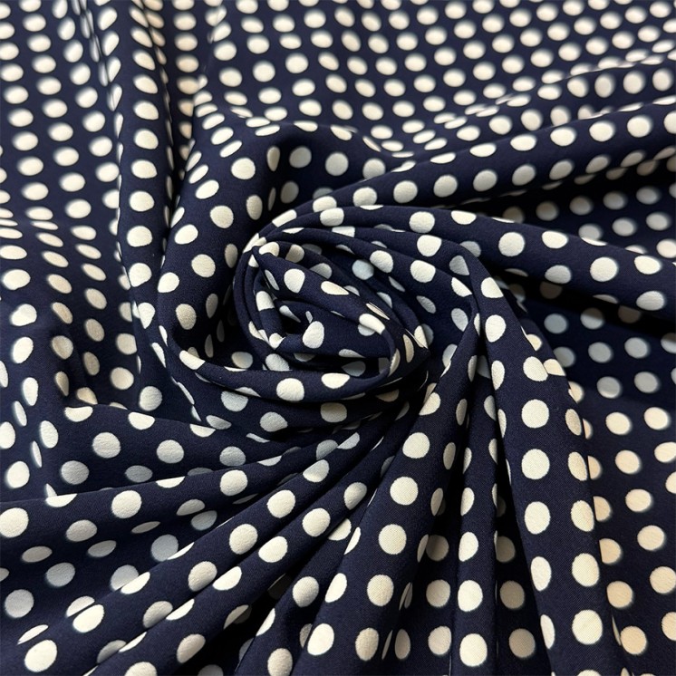 Crêpe Koshibo à pois - Marseille Textiles