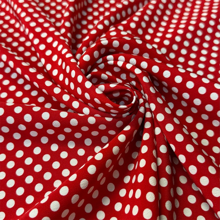 Crêpe Koshibo à pois - Marseille Textiles