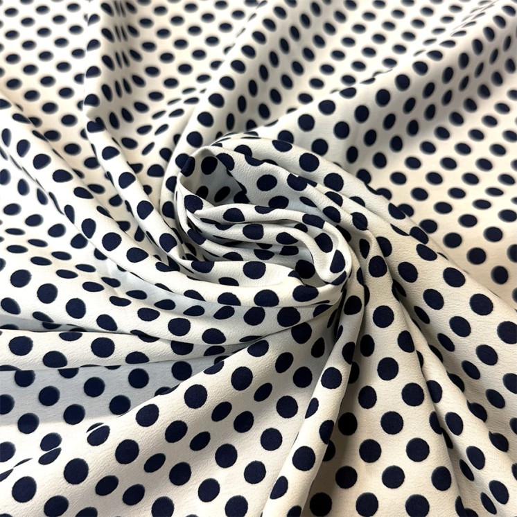 Crêpe Koshibo à pois - Marseille Textiles