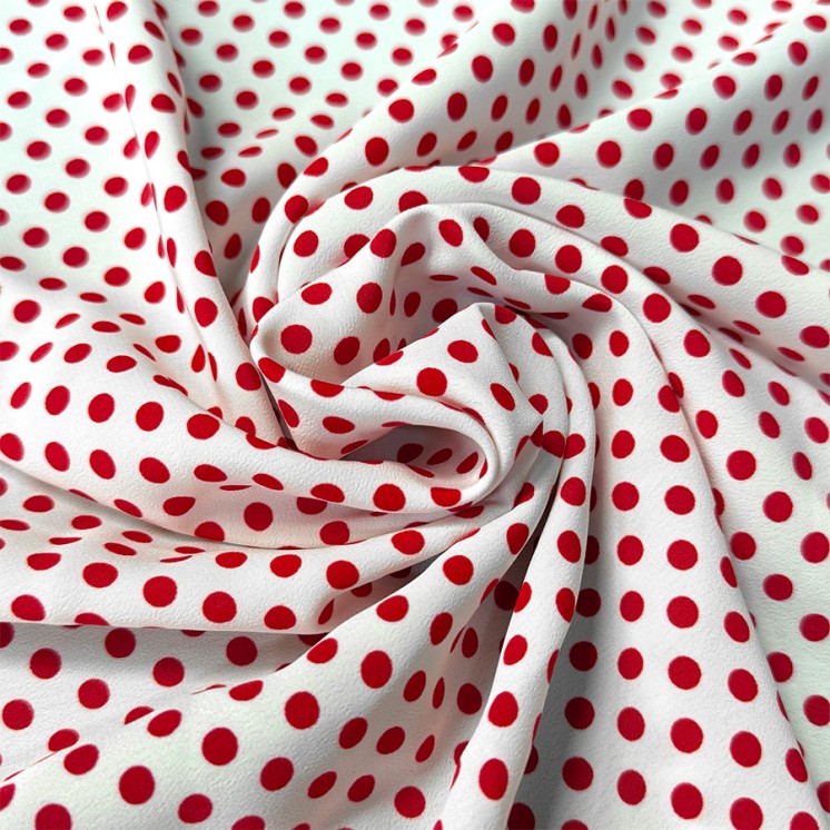 Crêpe Koshibo à pois - Marseille Textiles