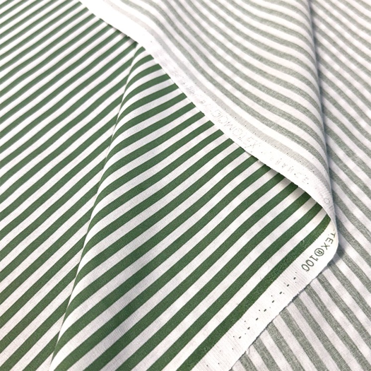 Coton Rayé Oeko-Tex - Marseille Textiles