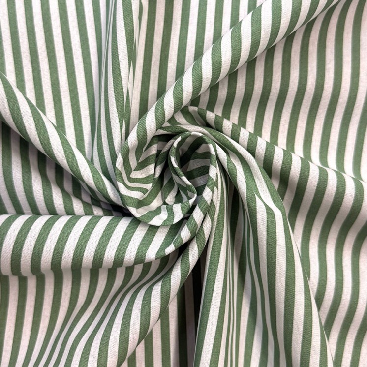 Coton Rayé Oeko-Tex - Marseille Textiles